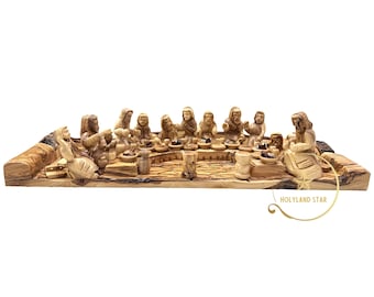 Olive Wood Artistic The Last Supper Hand Carved