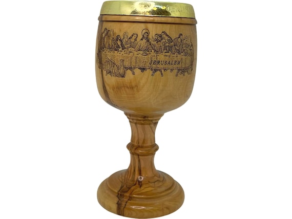 Olive Wood Communion Cups (50-Pack) - 1.6" Hand-Carved Coffee