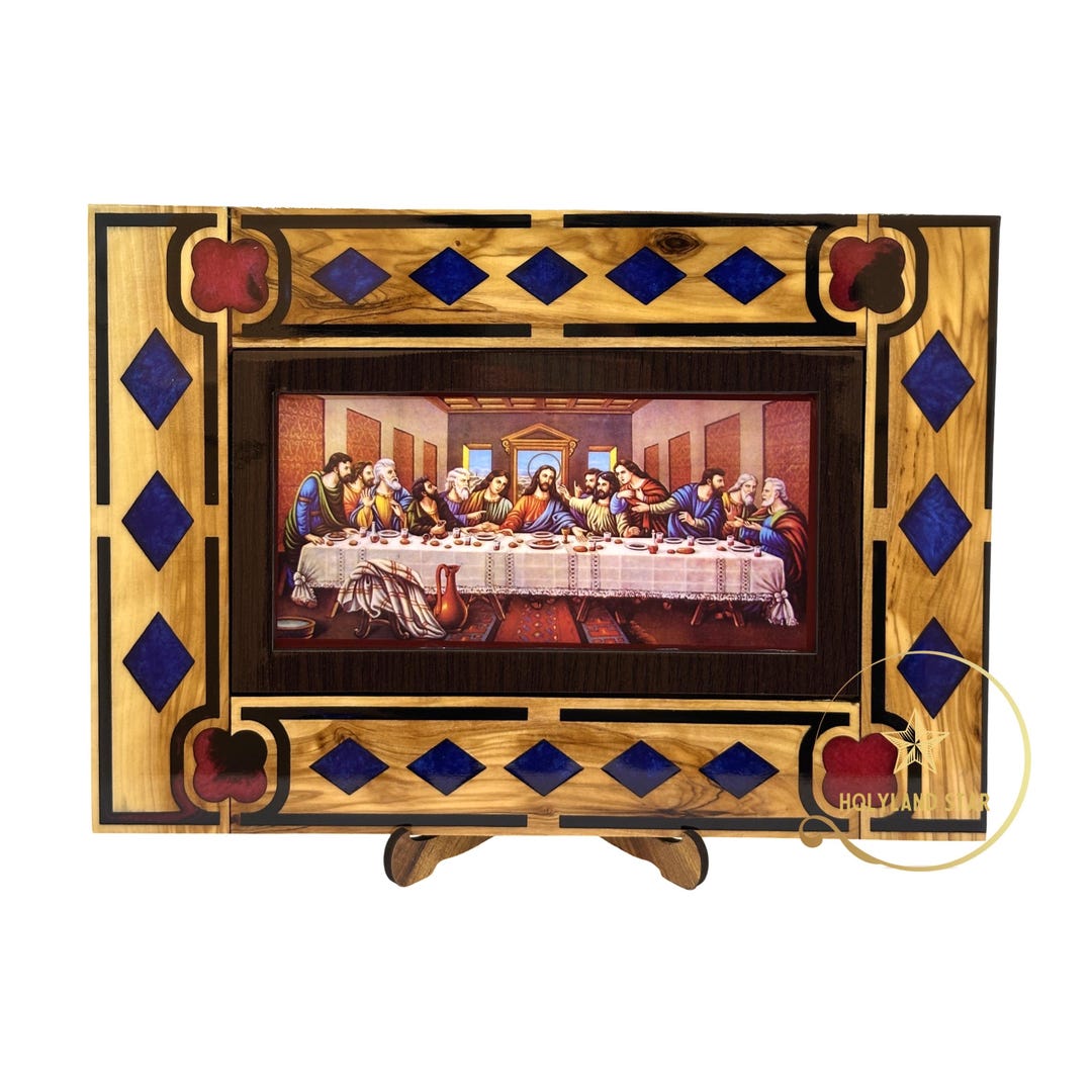 Olive Wood Last Supper Wall Art: Handmade Christian Decor - Etsy