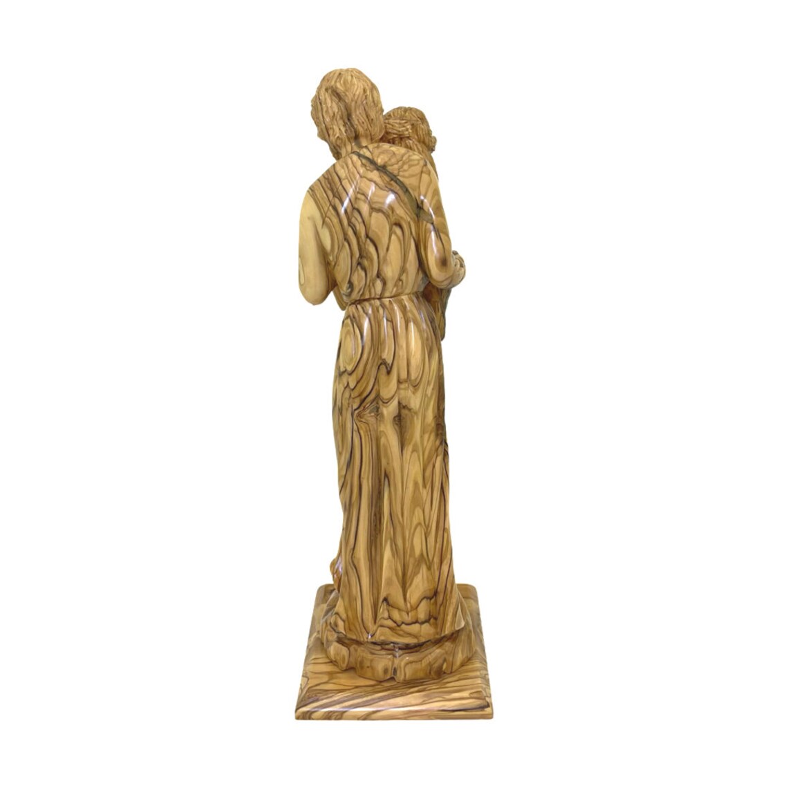 Holy Family Large Statue Olive Wood Handmade in Bethlehem Holy Etsy