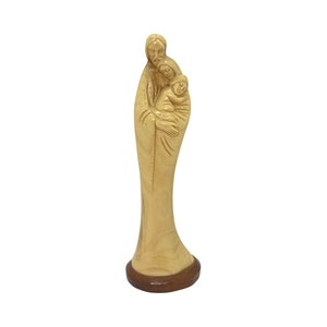 Holy Family statue olive wood Handmade in Bethlehem Holy Land