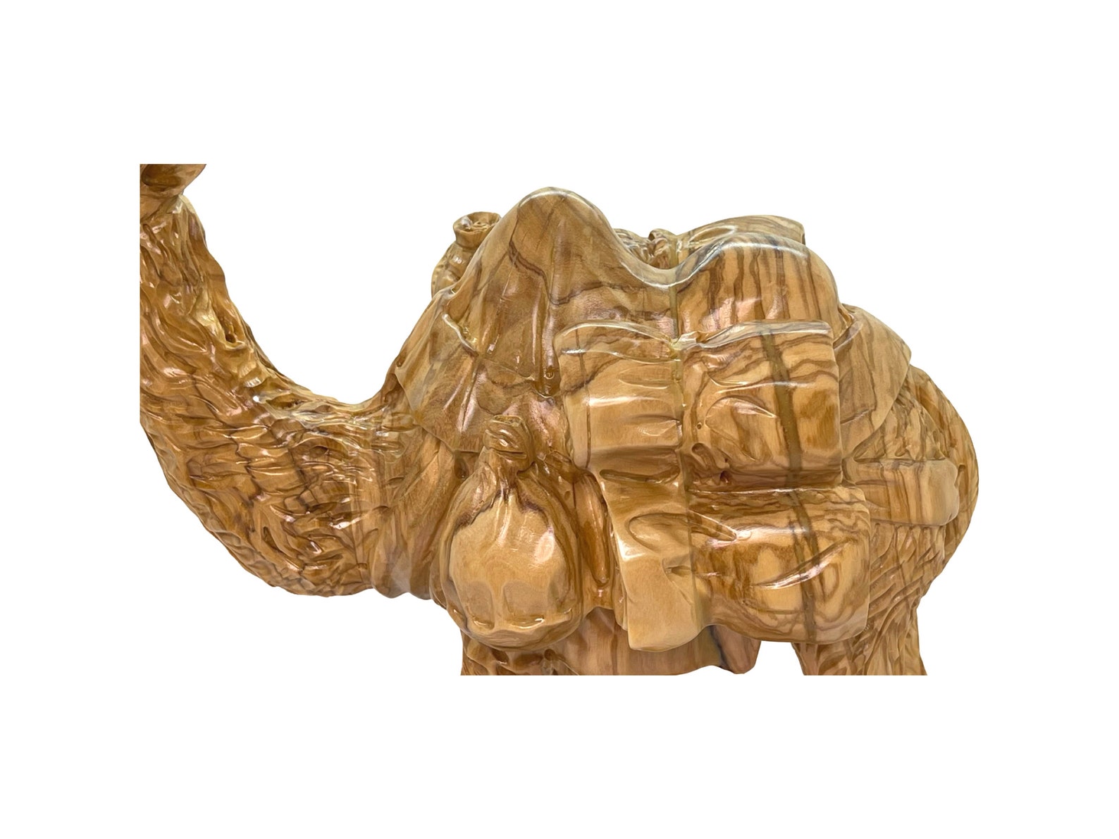 Camel Olive Wood sculpture Hand Carved Vintage Animal Statue Etsy