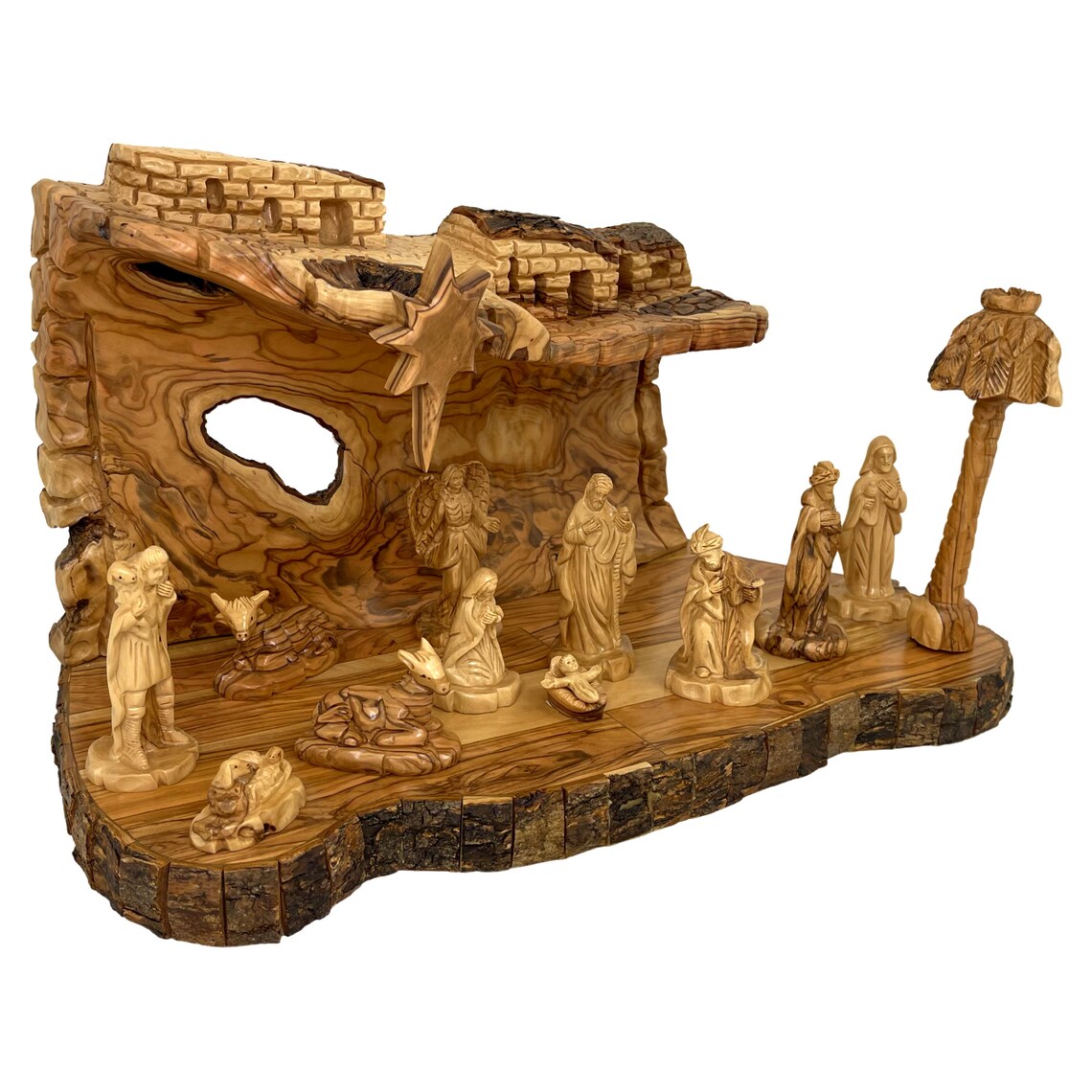 Weihnachtskrippe Set Olivenholz handgeschnitzt in Bethlehem  Etsy