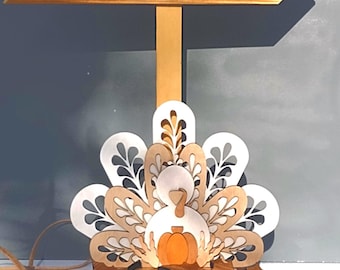 Wood Turkey Sign: Fall Farmhouse Decor Thanksgiving Turkey