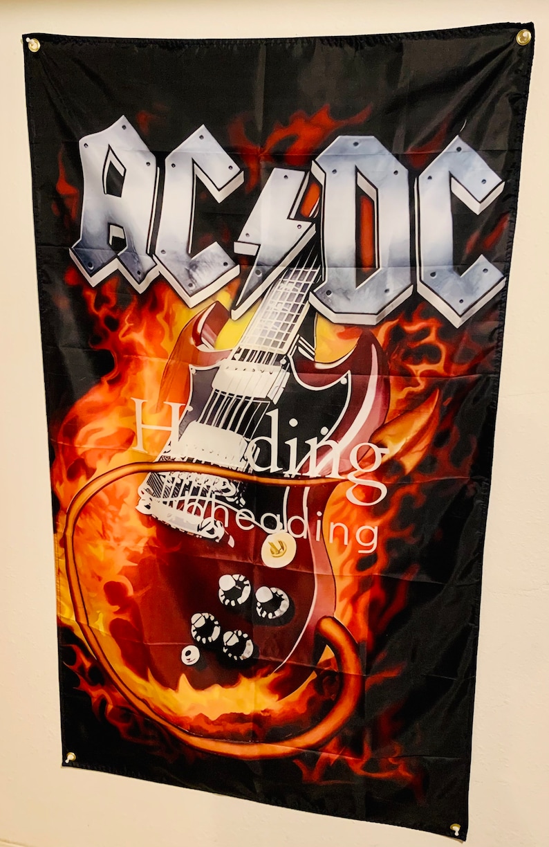 Rockac/dc Flag/bannersize 36”x60” - Etsy