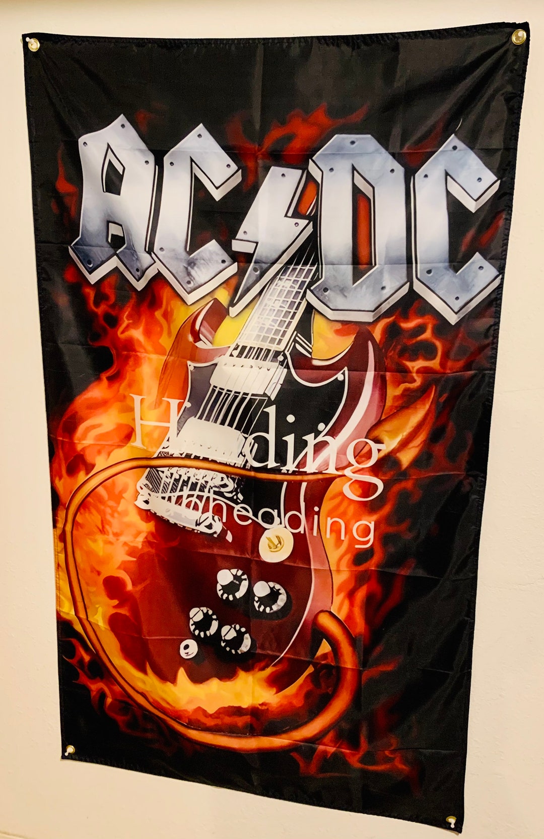 Rockac/dc Flag/bannersize 36”x60” - Etsy