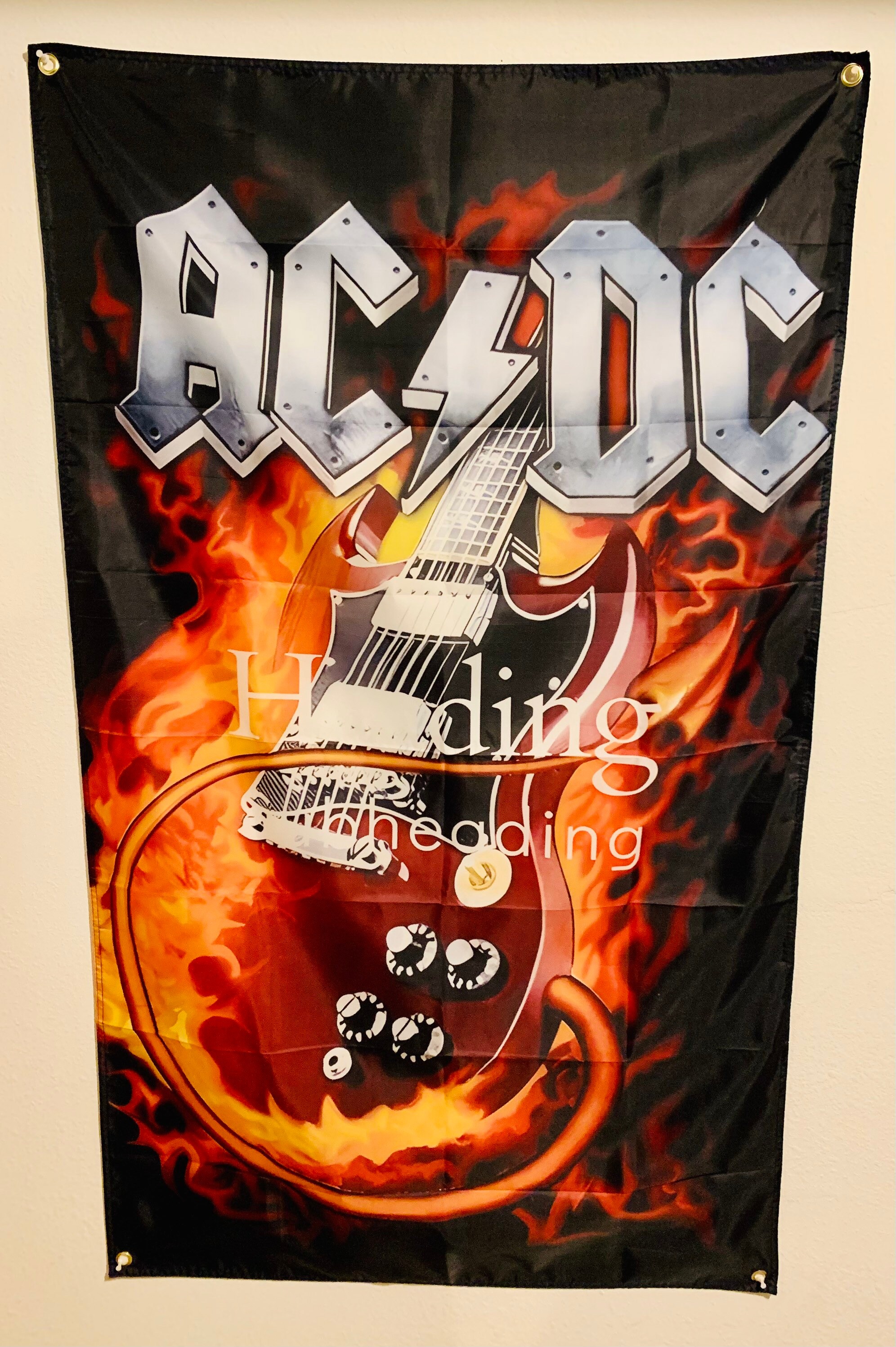 Rockac/dc Flag/bannersize 36”x60” - Etsy