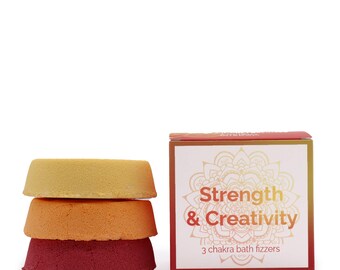 Chakra Bath Fizz - Small box - Strength & Creativity