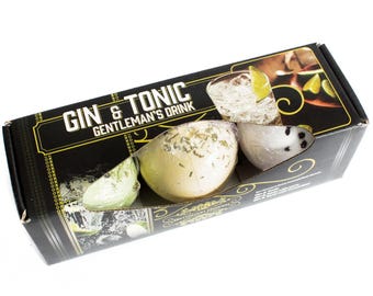 Set of Three Gin & Tonic Bath Bombs