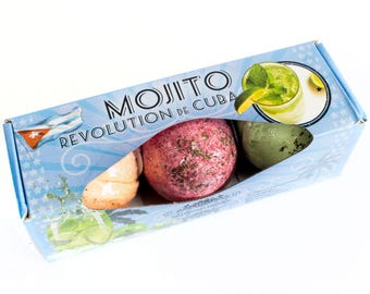 Set of Three Mojito Bath Bombs