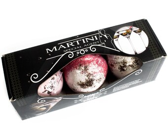 Set of Three Martini Bath Bombs