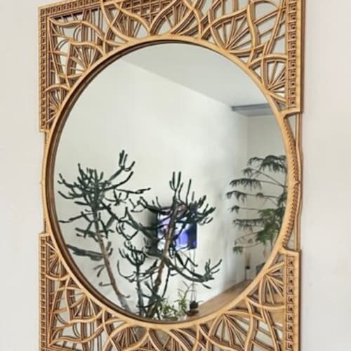 Art Deco Wall Mirror Decorative Mirror Unique Wall Art Etsy