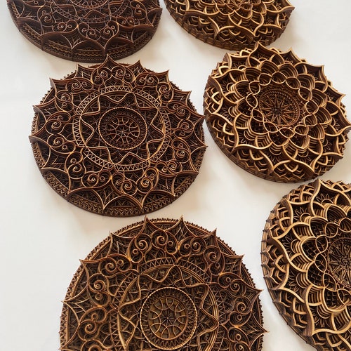 Wood Mandala Wood Art Wood Wall Decor Large Wall Art Etsy