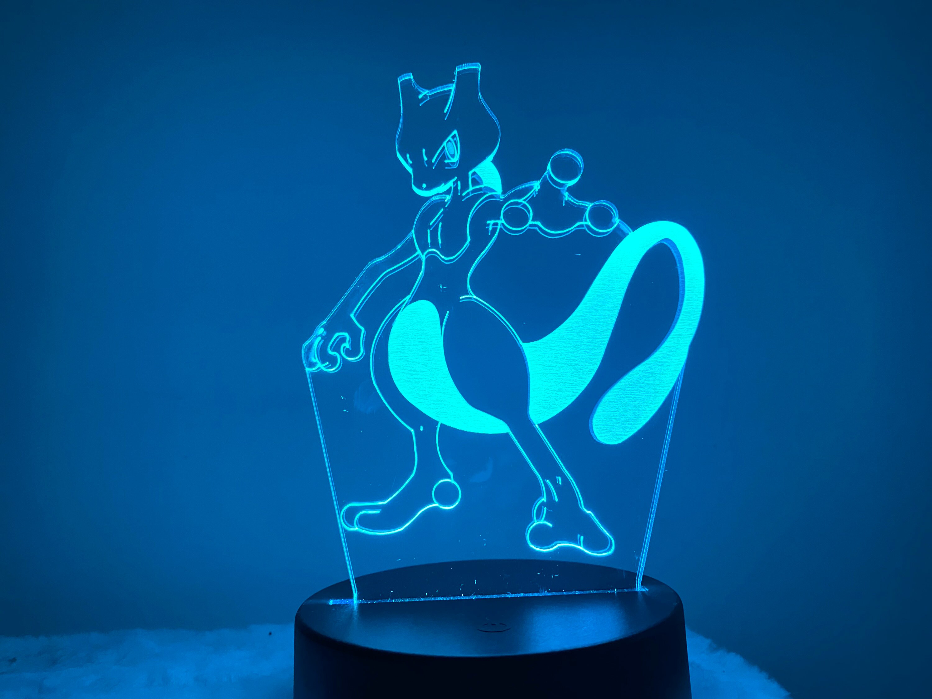 intellektuel Frigøre Ru Pokemon Led Lamp Mewtwo Led Kids Lamp. - Etsy