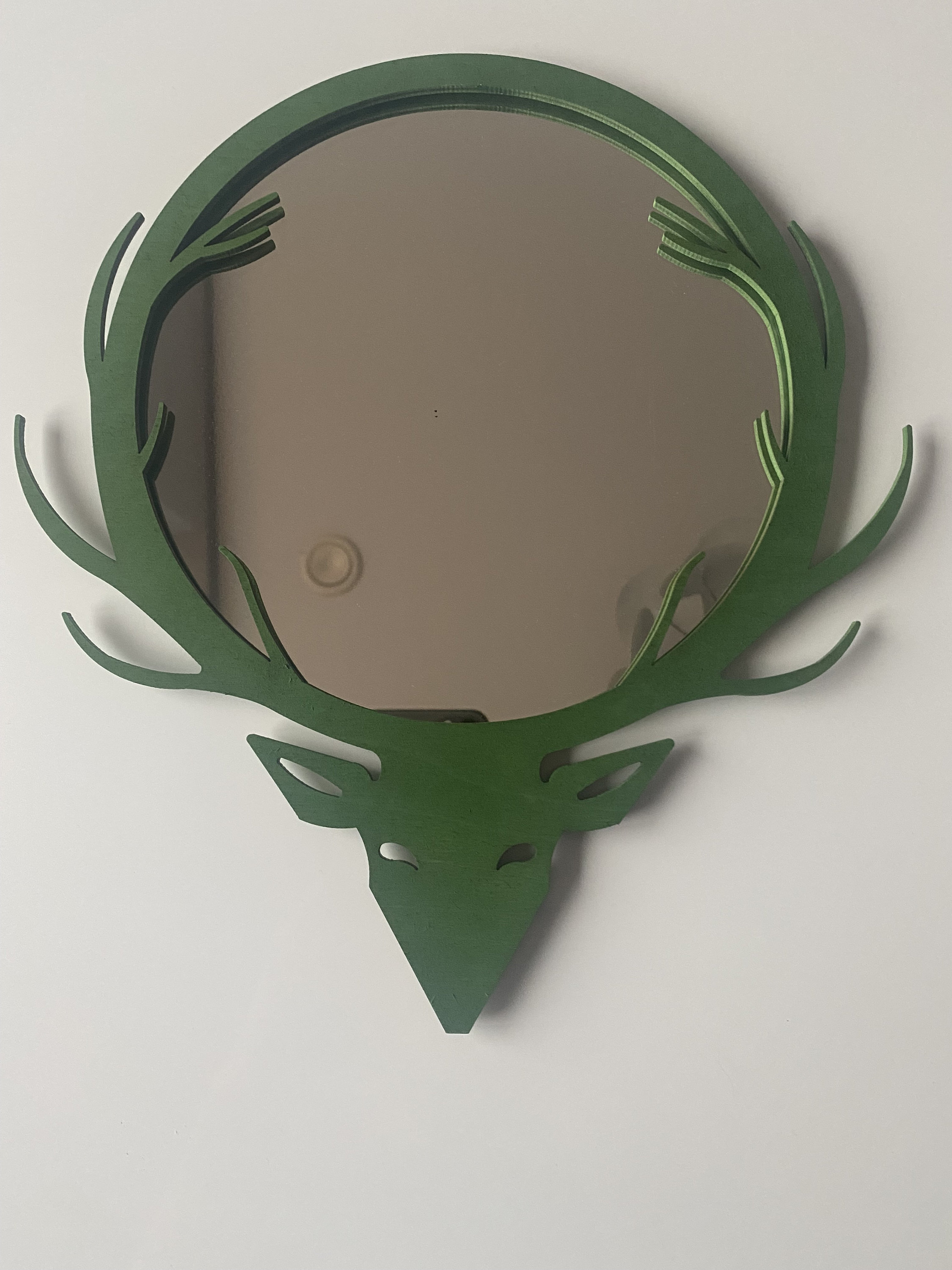 DEER Mirror Wall Decor Wood Decor Wall Art Wall Decor Etsy UK