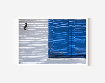 Greek Isle Window Print | Mediterranean Wall Art (Digital Download)