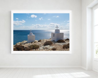 Greek Sea View Photo Print | Digital download | Wall Art Greece | Mediterranean Art Print | Photo Print Folegandros |