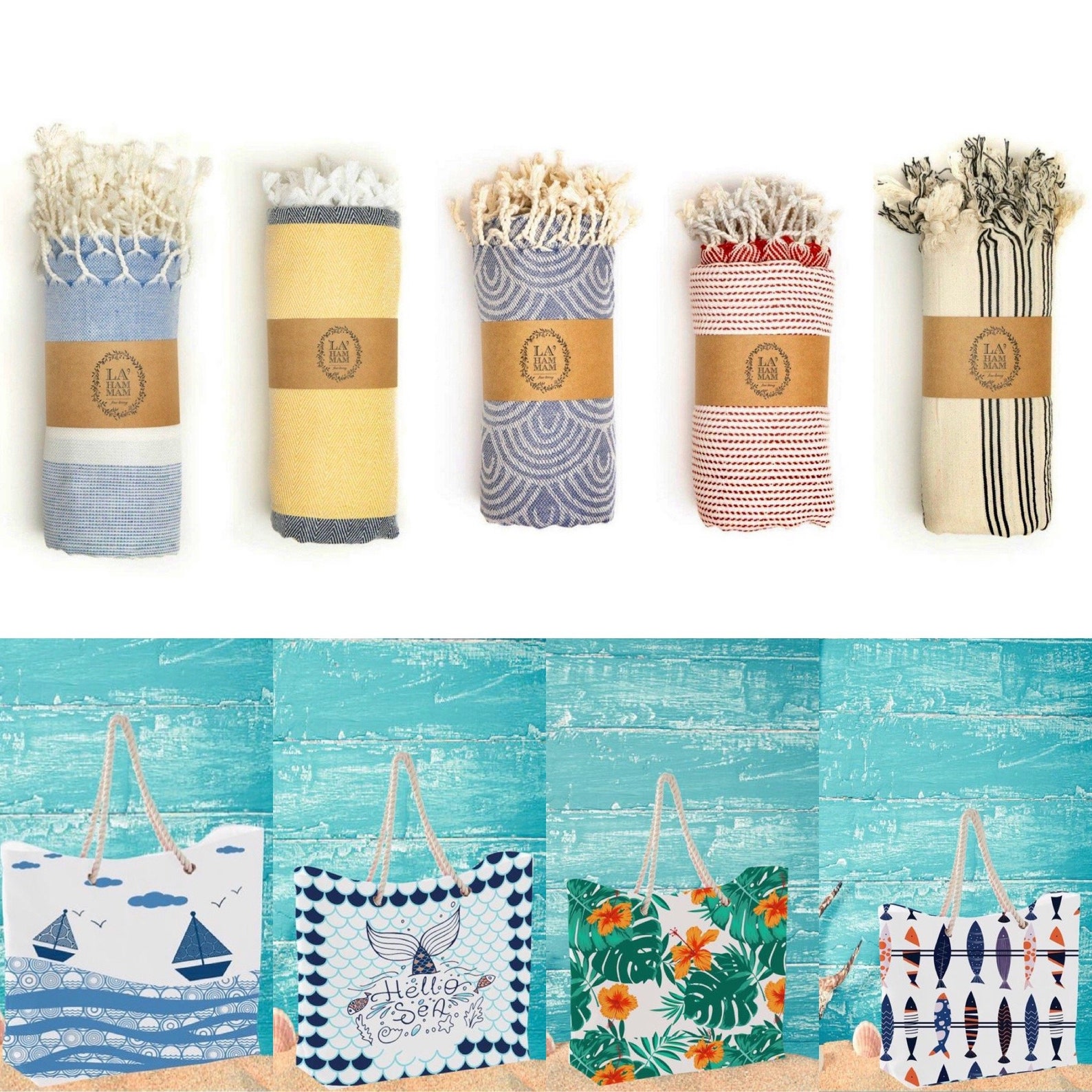 Beach towels Summer Pack bachelorette favor bridal party gift Etsy