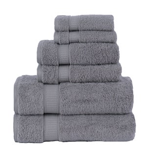 Towel Set for Bathroom 6 Piece, Super Soft Highly Absorbent Fluffy Decorative Bath Sets, Turkish Towels, Spa & Hotel Quality