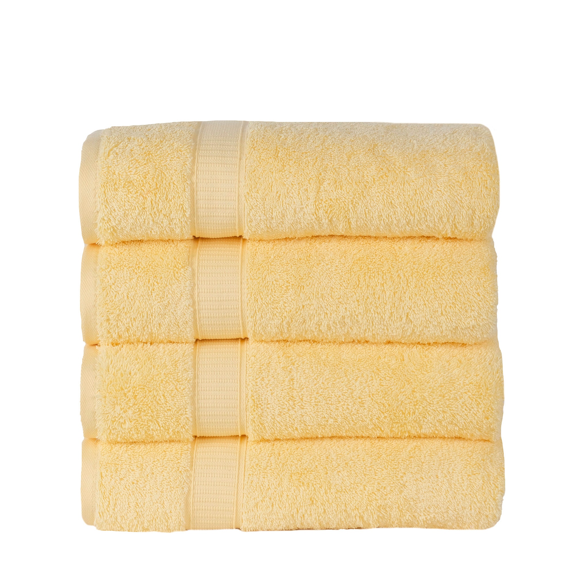 Bathroom Towel Set 4 Pack, Hotel Spa Quality, Super Soft Feel