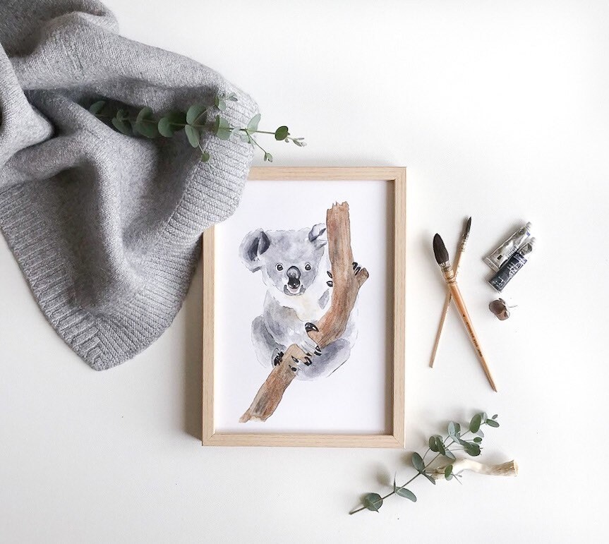 Affiche Murale Koala Pour Chambre Enfant