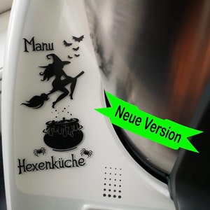 Thermomix TM 5 TM 6 TM31 Aufkleber Wunschtext Küchenmaschine Vorwerk Sticker Decal Vinyl Küche Oil Slick Bild 1