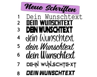 Aufkleber Wunschtext 200 cm | Personalisiert | Offset | Autoaufkleber | Motorrad | Tuning | Sticker | Türe | Gewürze | Vorratsdosen | Küche