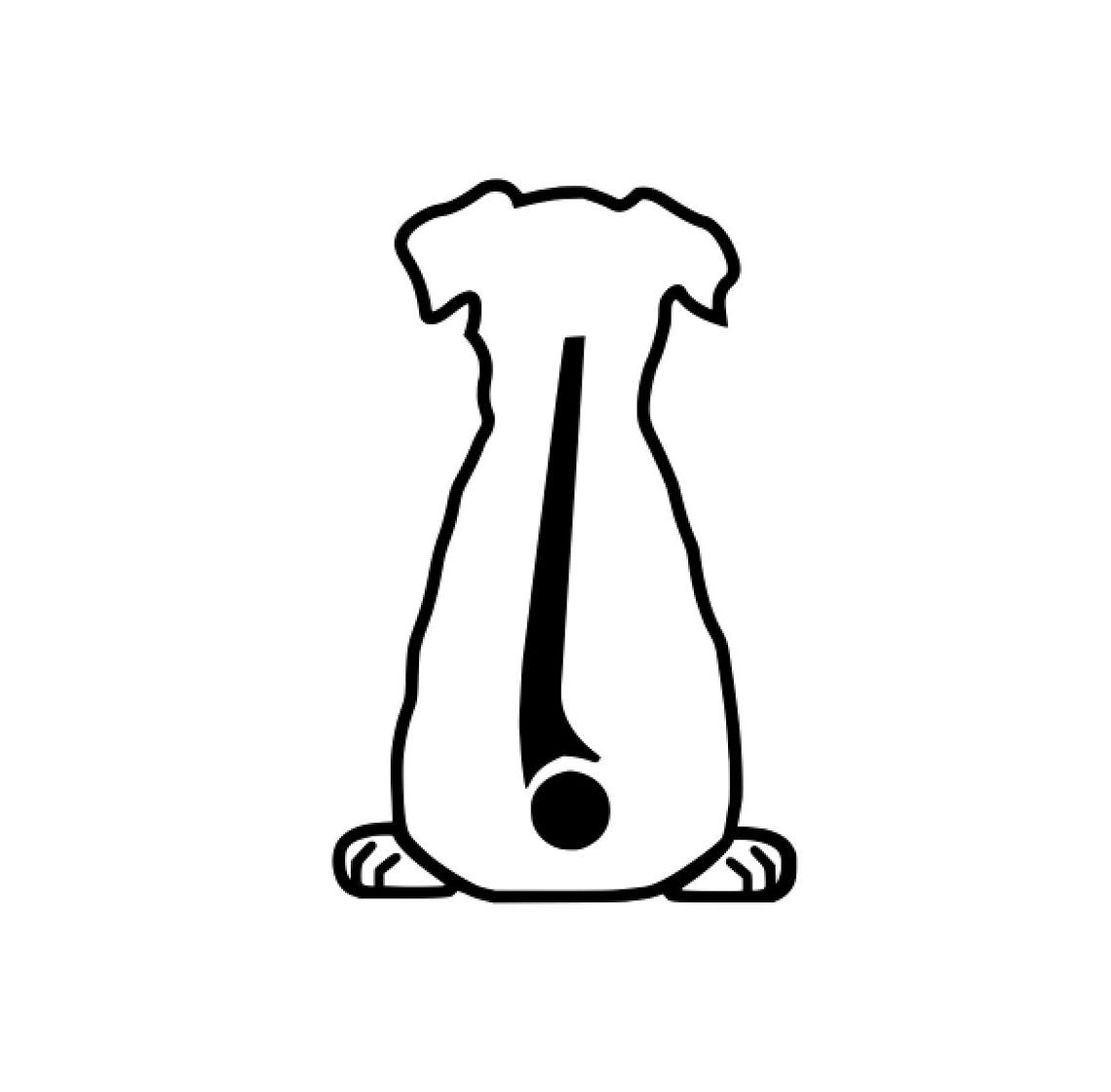 Dog Sticker for the Rear Window | Dog | Windscreen Wiper | Tail ...