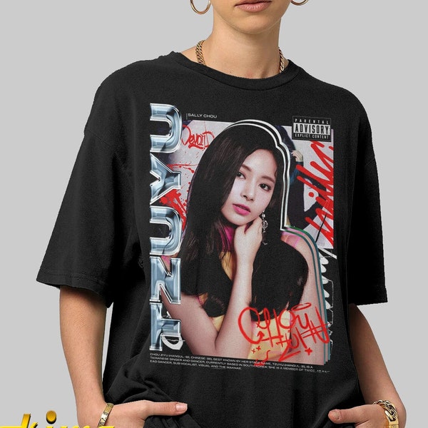 TZUYU TWICE, KPOP Vintage Style T-shirts Gift, Twice Korean Group T-shirt, Kpop Music Tshirt Unisex Heavy DWK111