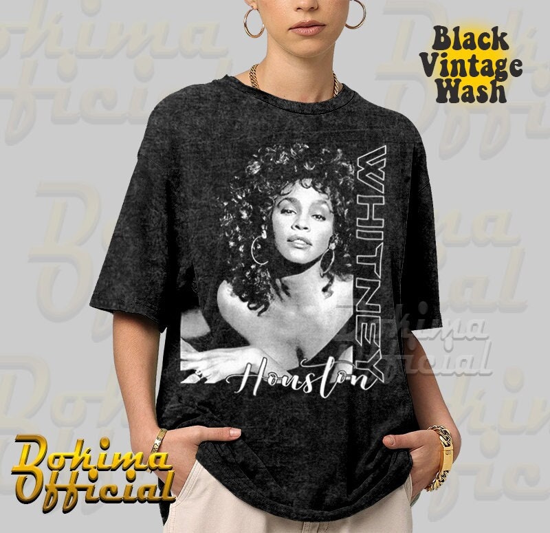 Whitney Houston 1989 80s vintage tシャツ Whitney Houston – Rerun the 80s