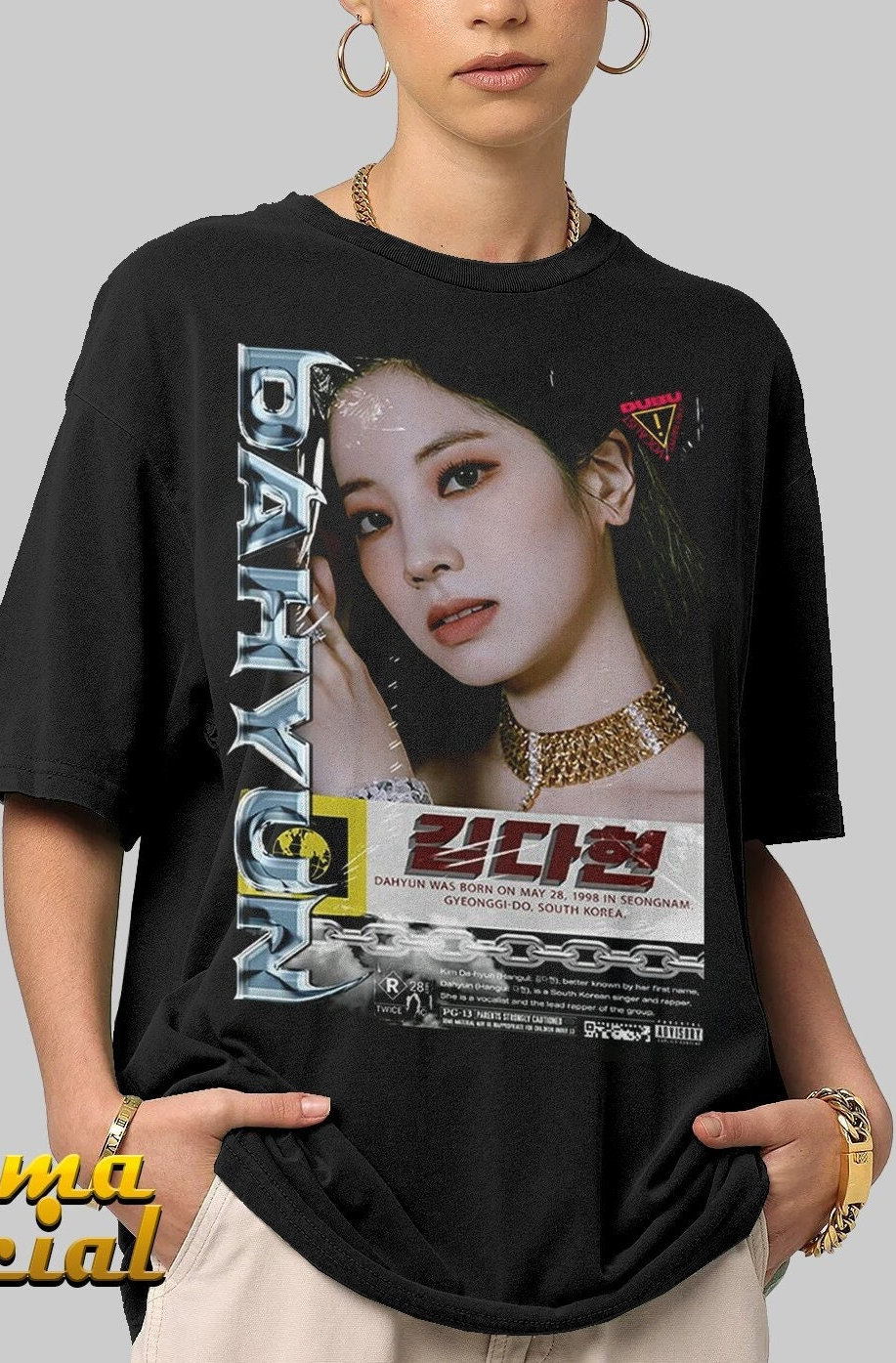 Dahyun TWICE, KPOP Vintage Style T-shirts Gift, Twice Korean Group T-shirt, Kpop Music T shirt Unisex Heavy DK321