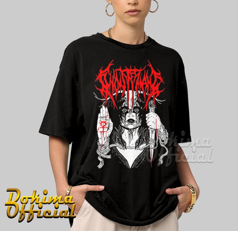 Ghostemane Double Sided Print T-shirt Women Men 100% Cotton