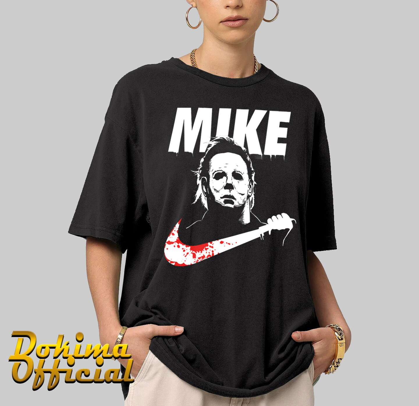 Mark down lead slim Michael Myers Mike Nike Halloween Parody T Shirt Sweatshirts - Etsy
