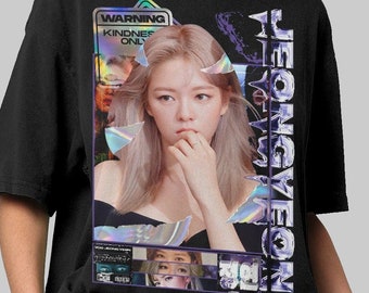 Jeongyeon Shirt Yoo Jeong-yeon Twice K-pop Girl Group Classic Unisex T-shirt, Short-Sleeve Unisex Unique Gifts, Vintage DWK112