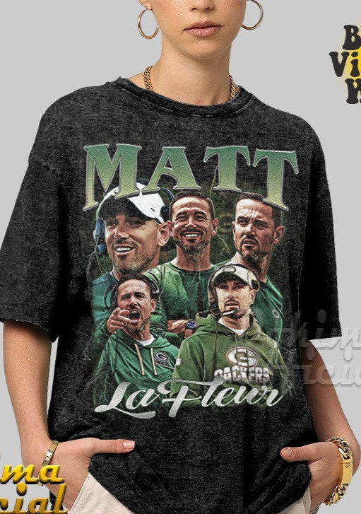 Matt Lafleur Homage Tshirt Green Bay Football Graphic Tee