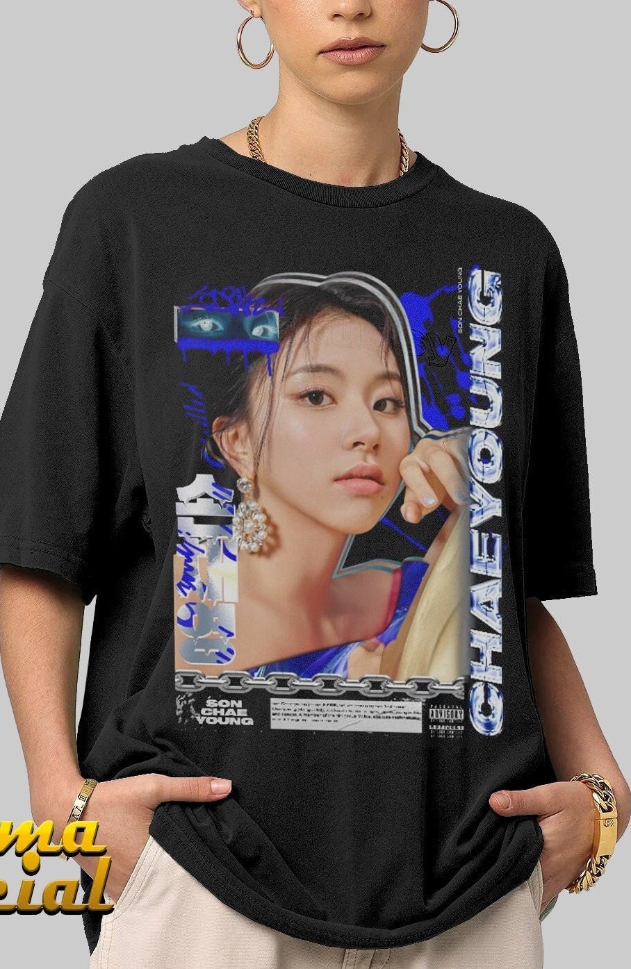 CHAEYOUNG TWICE, KPOP Vintage Style T-shirts Gift, Twice Korean