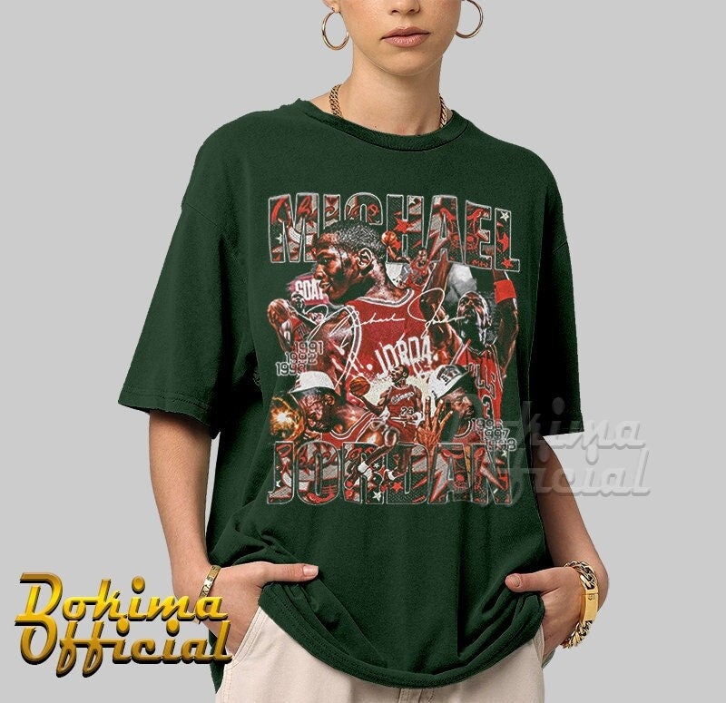 Vintage Chicago Bulls Michael Jordan Bootleg Shirt Size Small(tall