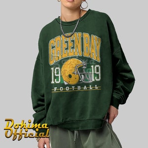 Green Bay Football Vintage Crewneck Sweatshirt Retro Green Bay
