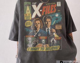 Comfort Colors® My X-Files Shirt, My X-Files Tshirt, The Files Top, The Truth Is Out There Tee, Scully And Mulder Outfit, Theory Lover Tees