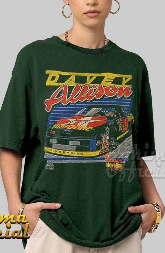 AIPA Tシャツ デッドストック made in usa 80s-90s Vintage Racing Tee 1992 Davey Allison Shirt, Short Sleeve