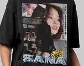 Sana Twice Shirt, Twice Graphic Tshirt, Sana Twice Kpop