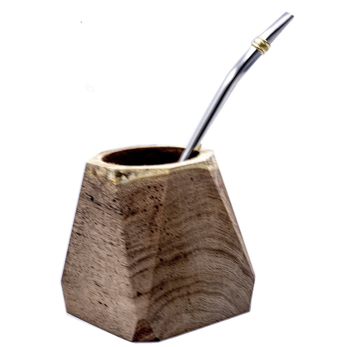 Wooden yerba mate & straw mate y bombilla Etsy