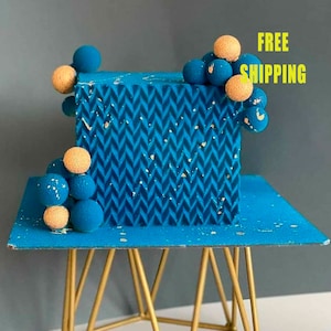Silicone mold Zigzag for texture cake decorating