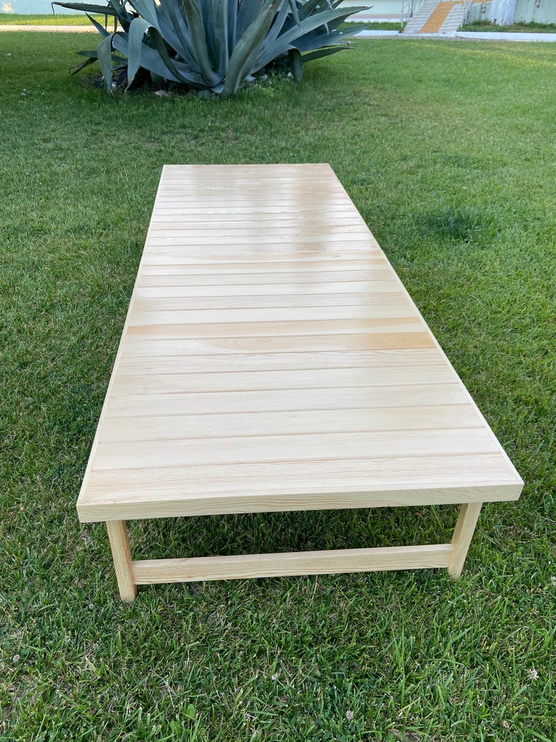 29 78 Inch Varnished Picnic Table Folding Low Picnic Table Etsy
