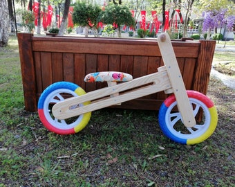wooden balance bike asda
