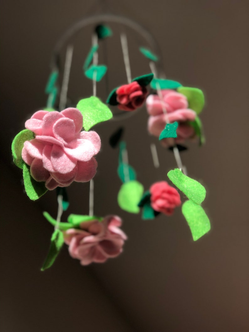 Nursery Mobile Hanger Pastel Colour Flower Mobile Hanger Etsy Australia