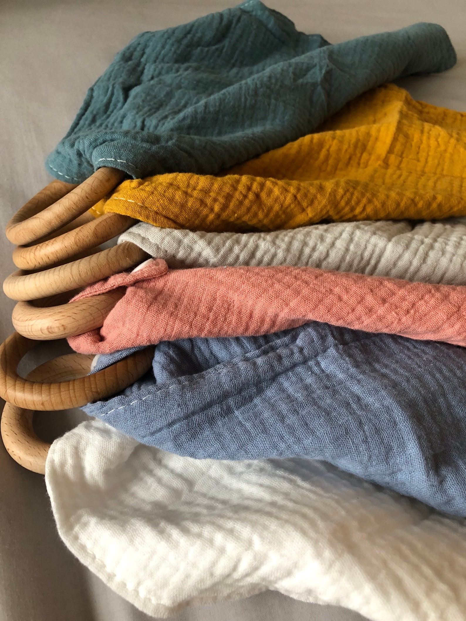 100 Organic Cotton Muslin Comforter Blanket Natural Wood Etsy