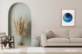 Handcrafted Quilled Archimedean Style blue Spirals Wall Art - Unique Home Decor - Customizable Gift Idea product logo