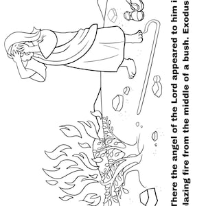 Moses and burning bush