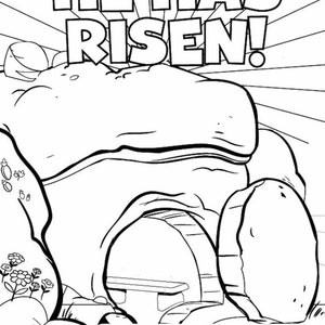 He is Risen! Coloring page